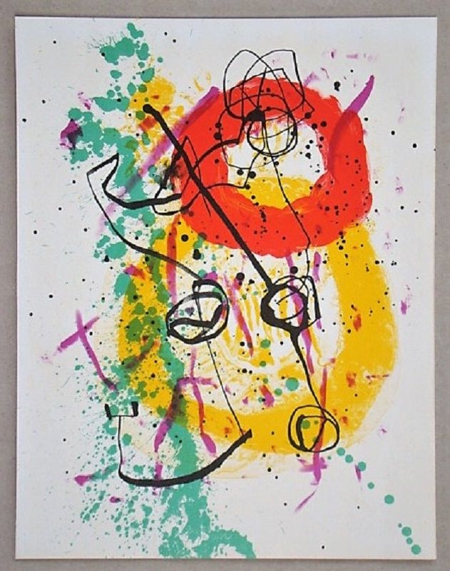 Lithograph Miró - Lithographie pour XXe Siècle