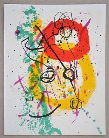 Lithograph Miró - Lithographie pour XXe Siècle