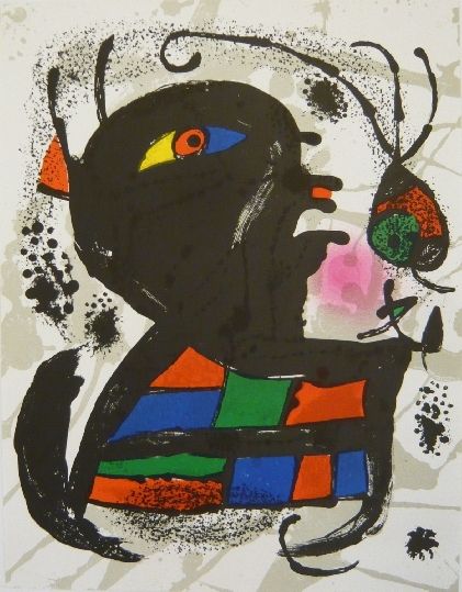 Lithograph Miró - Lithographie V