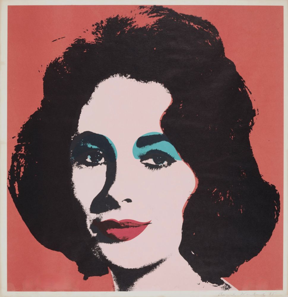 Lithograph Warhol - Liz
