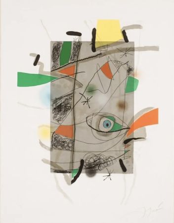 Etching And Aquatint Miró - Llibre Dels Sis Sentits III