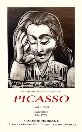 Poster Picasso - L'oeuvre gravee 1947-1968, HGalerie Herbage 1982