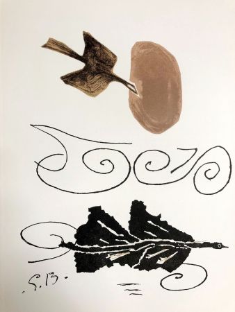Lithograph Braque - L'oiseau