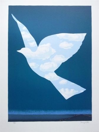 Lithograph Magritte - L'Oiseau de ciel (Sky bird)