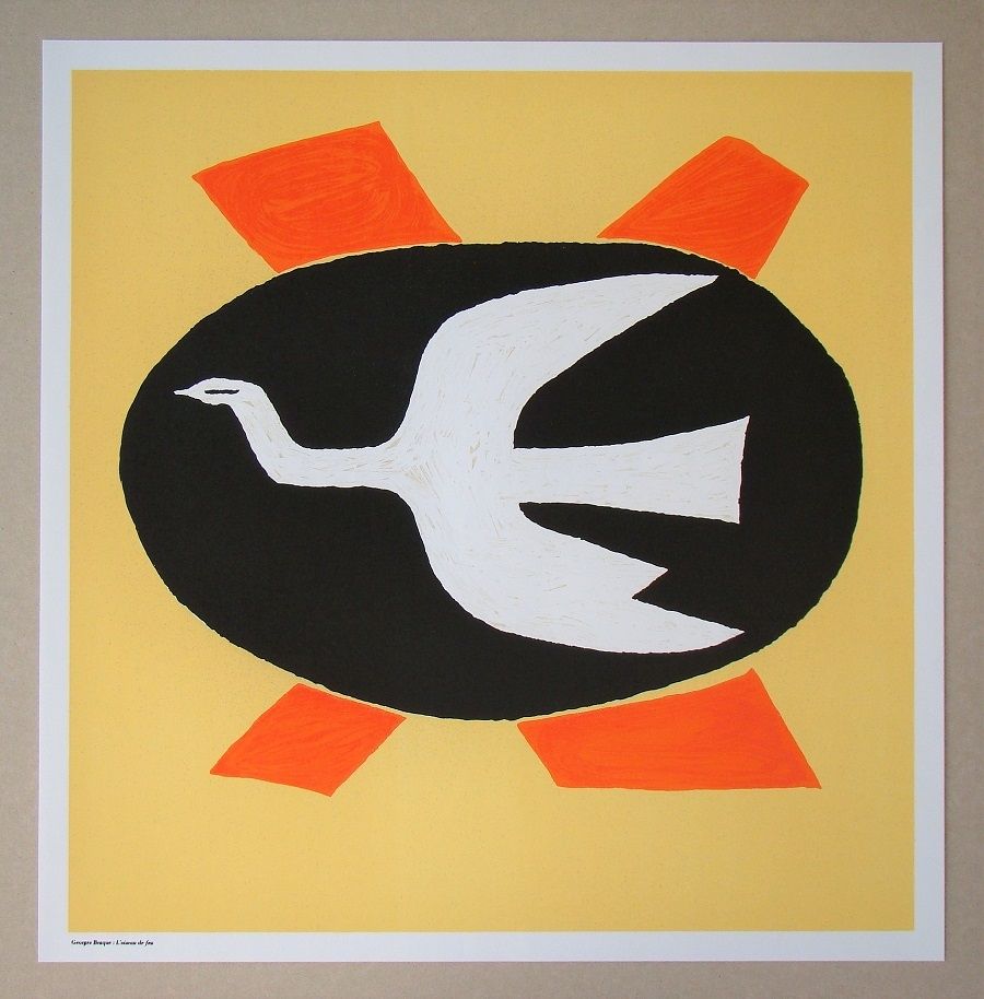 Lithograph Braque (After) - L'oiseau de feu, 1958