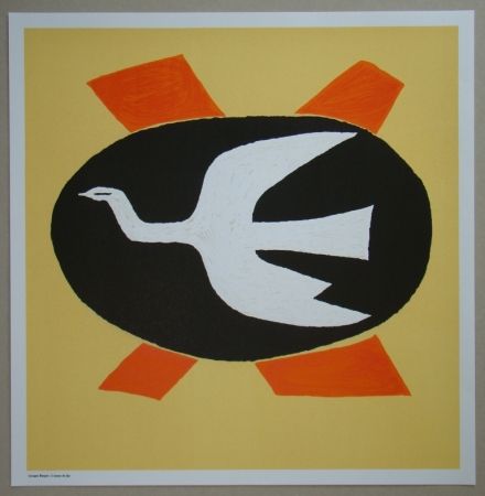 Lithograph Braque - L'oiseau de feu, 1958