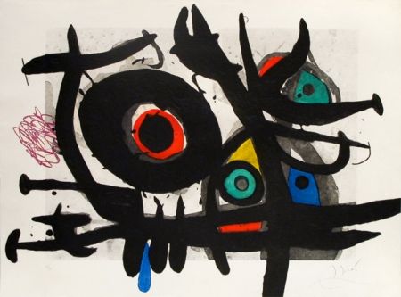 Etching Miró - L'oiseau destructeur