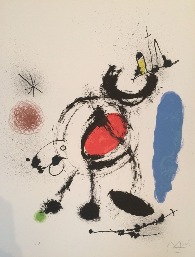 Lithograph Miró - L'oiseau Migrateur