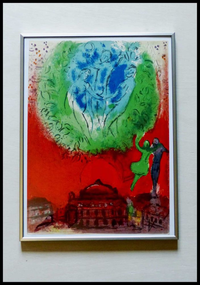 Lithograph Chagall - L'OPERA