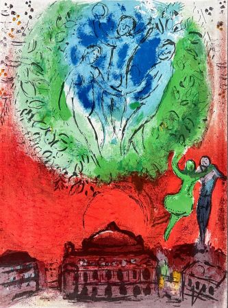 Lithograph Chagall - L'Opéra de Paris