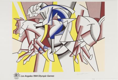 Lithograph Lichtenstein - Los Angeles 1984 Olympic Games, 1982 - Hand-signed