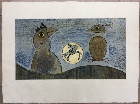 Engraving Ernst - Los Pájaros