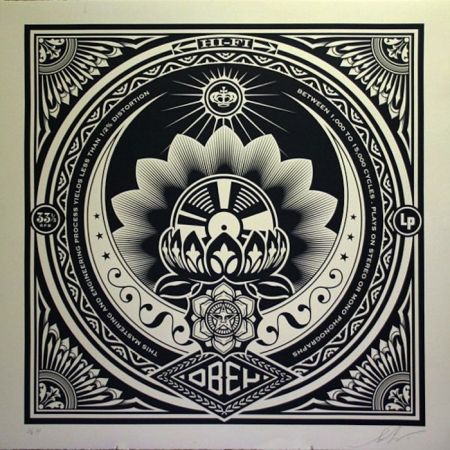 Screenprint Fairey - Lotus Album, Large Format