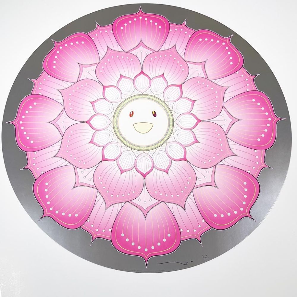 Lithograph Murakami - Lotus Flower (Pink)