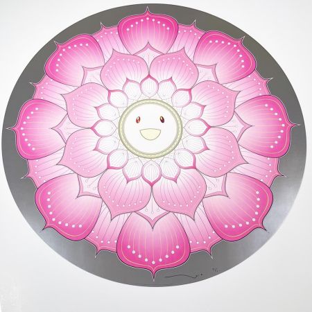 Lithograph Murakami - Lotus Flower (Pink)