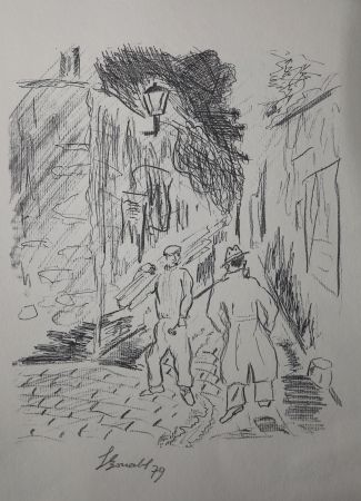 Etching Bonabel - Louis-Ferdinand Céline - Gravure Originale - Voyage au Bout de la Nuit