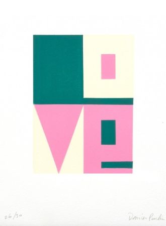 Woodcut Poulain - Love