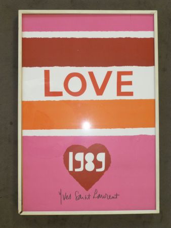 Poster Saint Laurent - Love 1989