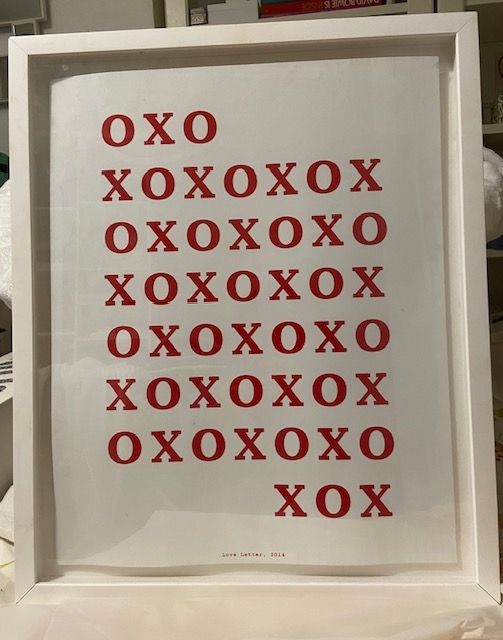 Screenprint Rosen - Love Letter