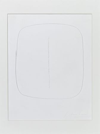 Lithograph Fontana - Lucio Fontana (1899–1968) – Concetto Spaziale – Lithograph with hand-cut central slash incision -1961
