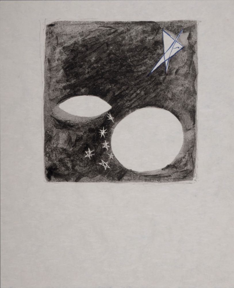 Lithograph Braque - Lunes et nuit, 1963