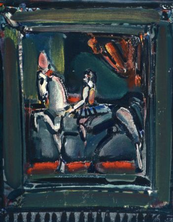 Lithograph Rouault -  L'Écuyère (The Circus Rider), 1971