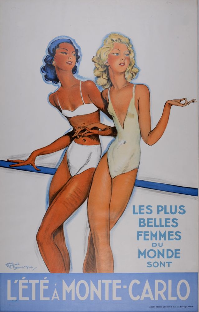 Poster Domergue - L'Été à Monte-Carlo