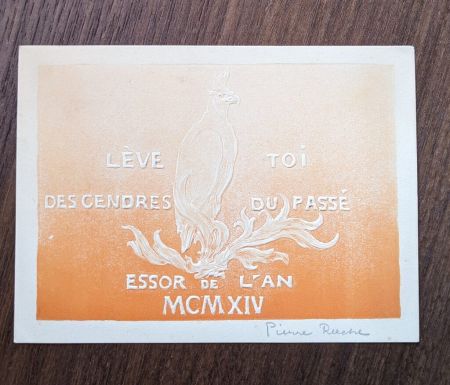 No Technical Roche - Lève-toi des cendres du passé (greeting card for the new year, 1914)
