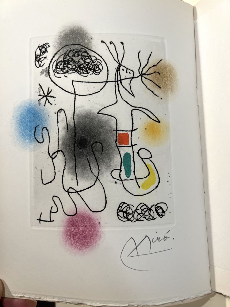 Illustrated Book Miró - Léna Leclercq. MIDI LE TRÈFLE BLANC. Une gravure en aquatinte signée (1968)