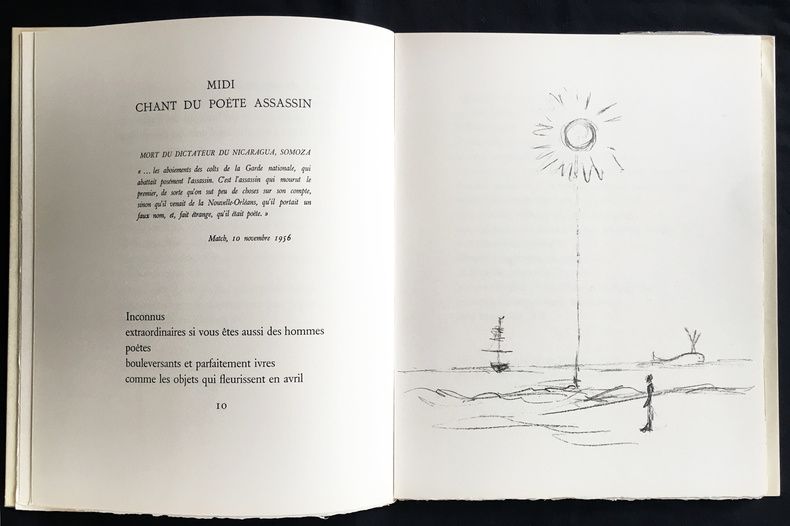 Illustrated Book Giacometti - Léna Leclercq : POMME ENDORMIE. Lithographies originales d'Alberto Giacometti.