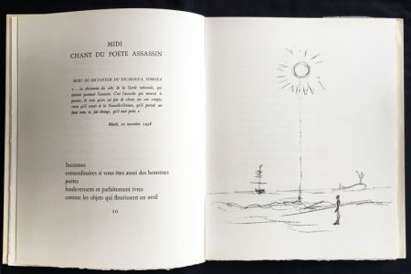 Illustrated Book Giacometti - Léna Leclercq : POMME ENDORMIE. Lithographies originales d'Alberto Giacometti.