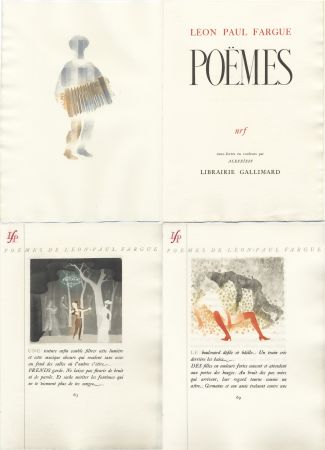 Illustrated Book Alexeïeff - Léon-Paul Fargue : POÈMES. Eaux-fortes en couleurs par Alexeïeff (1943)