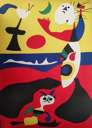 Lithograph Miró - L'été