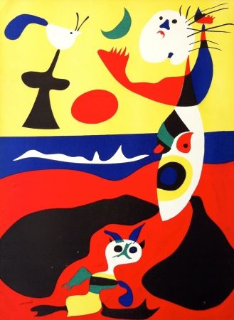 Lithograph Miró - L'été