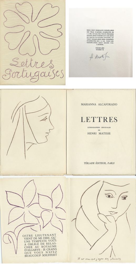 Illustrated Book Matisse - M. Alacaforado : LETTRES PORTUGAISES. Lithographies originales de Henri Matisse (1946)