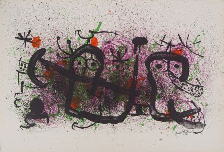 Lithograph Miró - Ma de Provebis