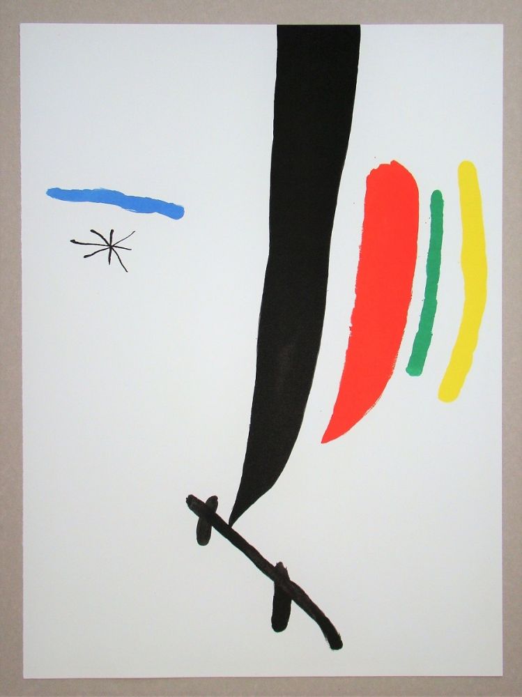Lithograph Miró - Ma de Proverbis