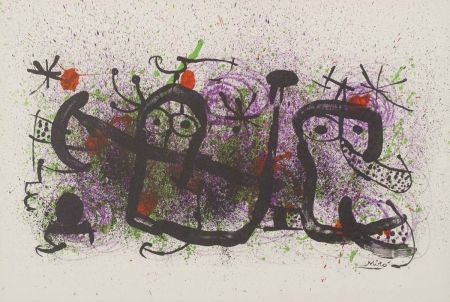 Lithograph Miró - Ma de proverbis