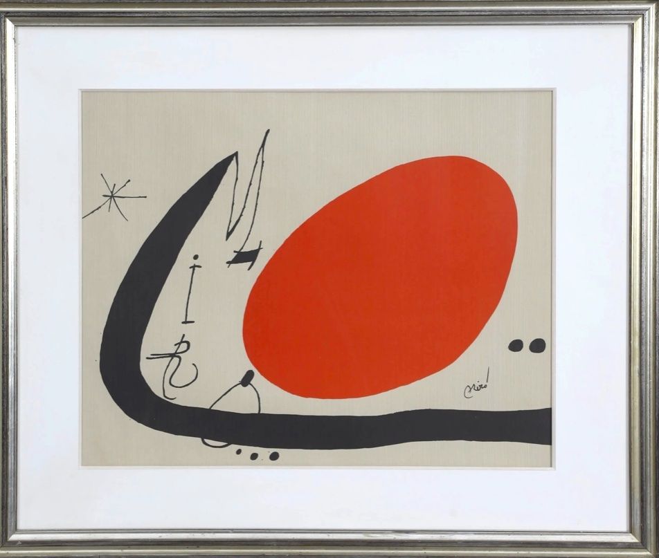 Lithograph Miró - Ma de proverbis. 1970. 