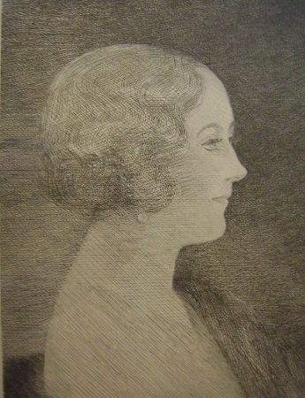 Etching Marcoussis - Madame Marcel M. Markous