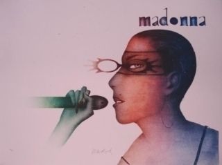 Lithograph Wunderlich - Madonna