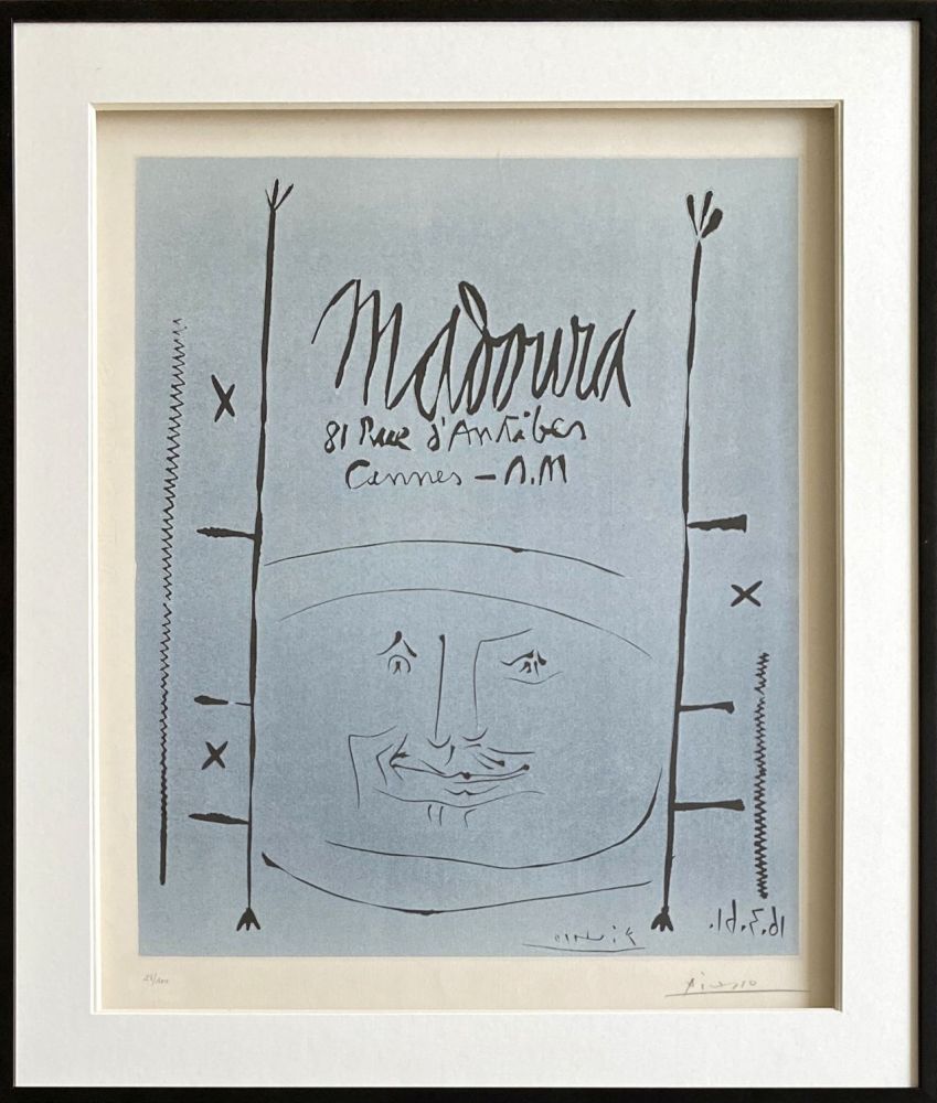 Linocut Picasso - Madoura 1961