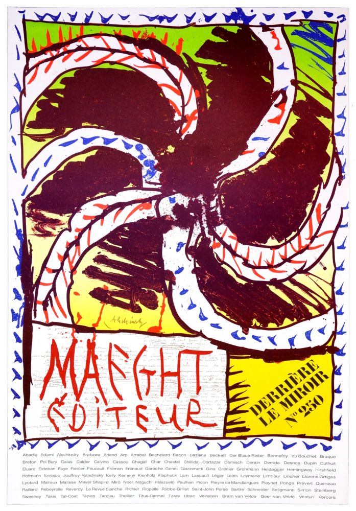 Poster Alechinsky - Maeght Editeur, 1982
