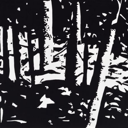 Woodcut Katz - Maine Woods II