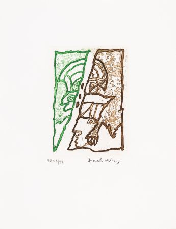 Etching And Aquatint Alechinsky - Maint corps des chambres 06