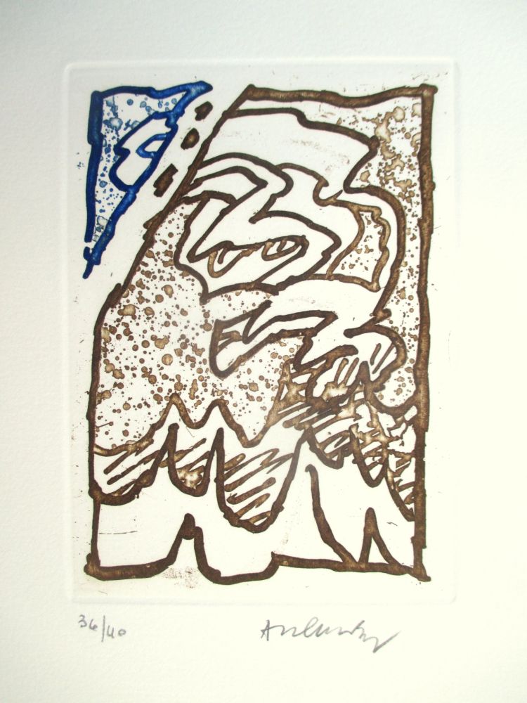 Aquatint Alechinsky - Maint corps des chambres 2