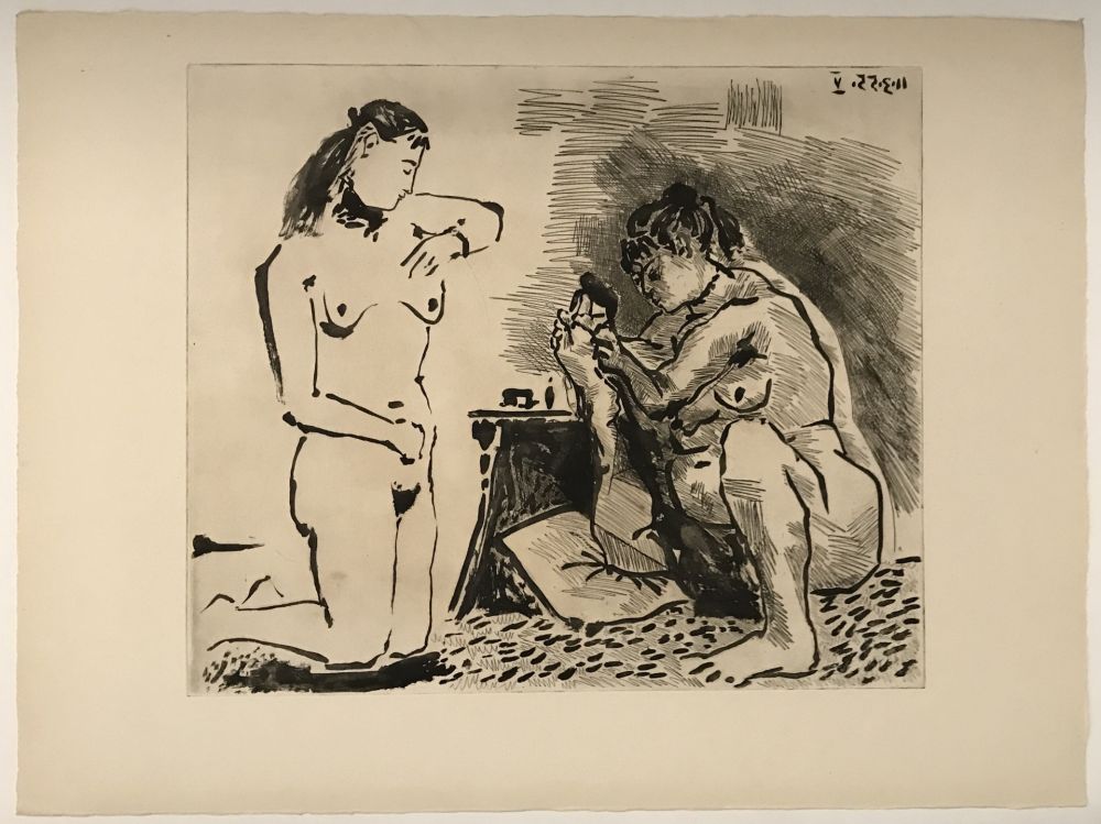 Drypoint Picasso - Maison Close: La Toilette II