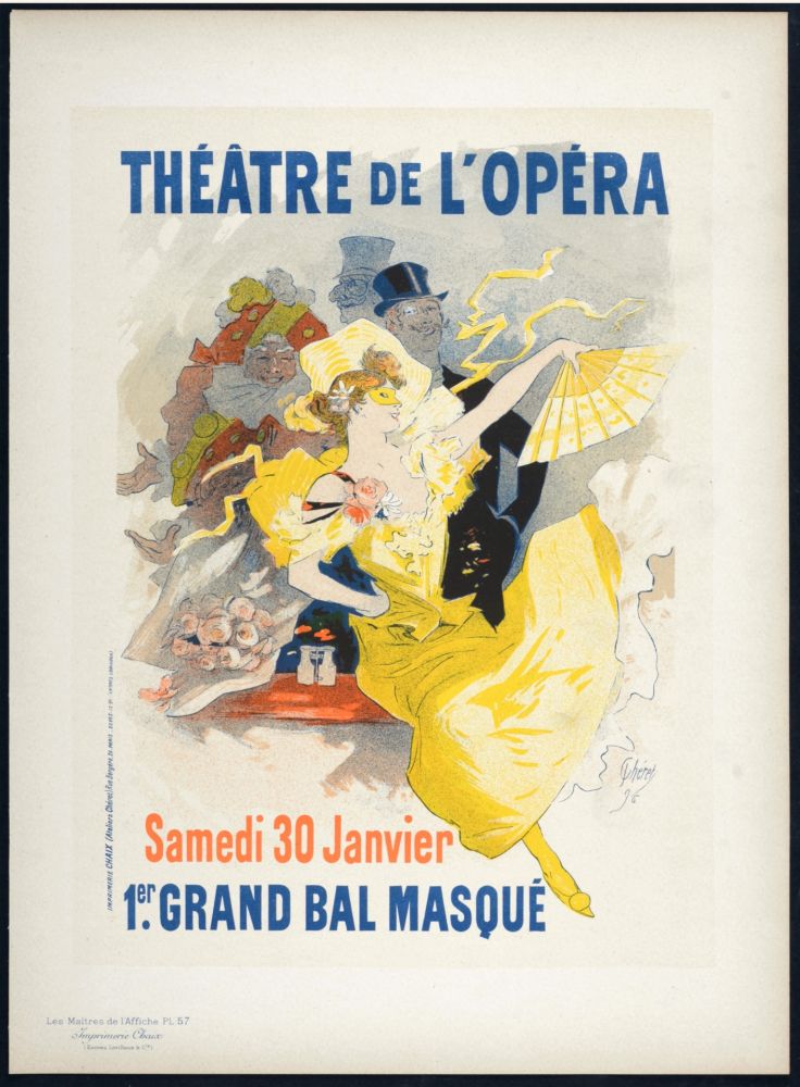 Lithograph Cheret - Maitres de L'affiche : Théâtre de l'Opéra, 1897