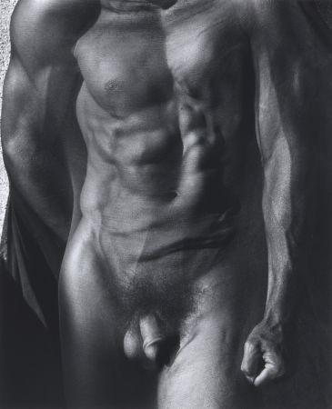 Photography Ritts - Male Torso with Veil (Tight), Silverlake
