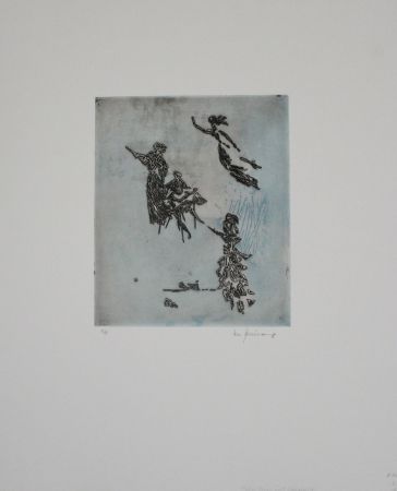 Etching Zimmermann - Maler, Muse und Inspiration / Painter, Muse, and Inspiration